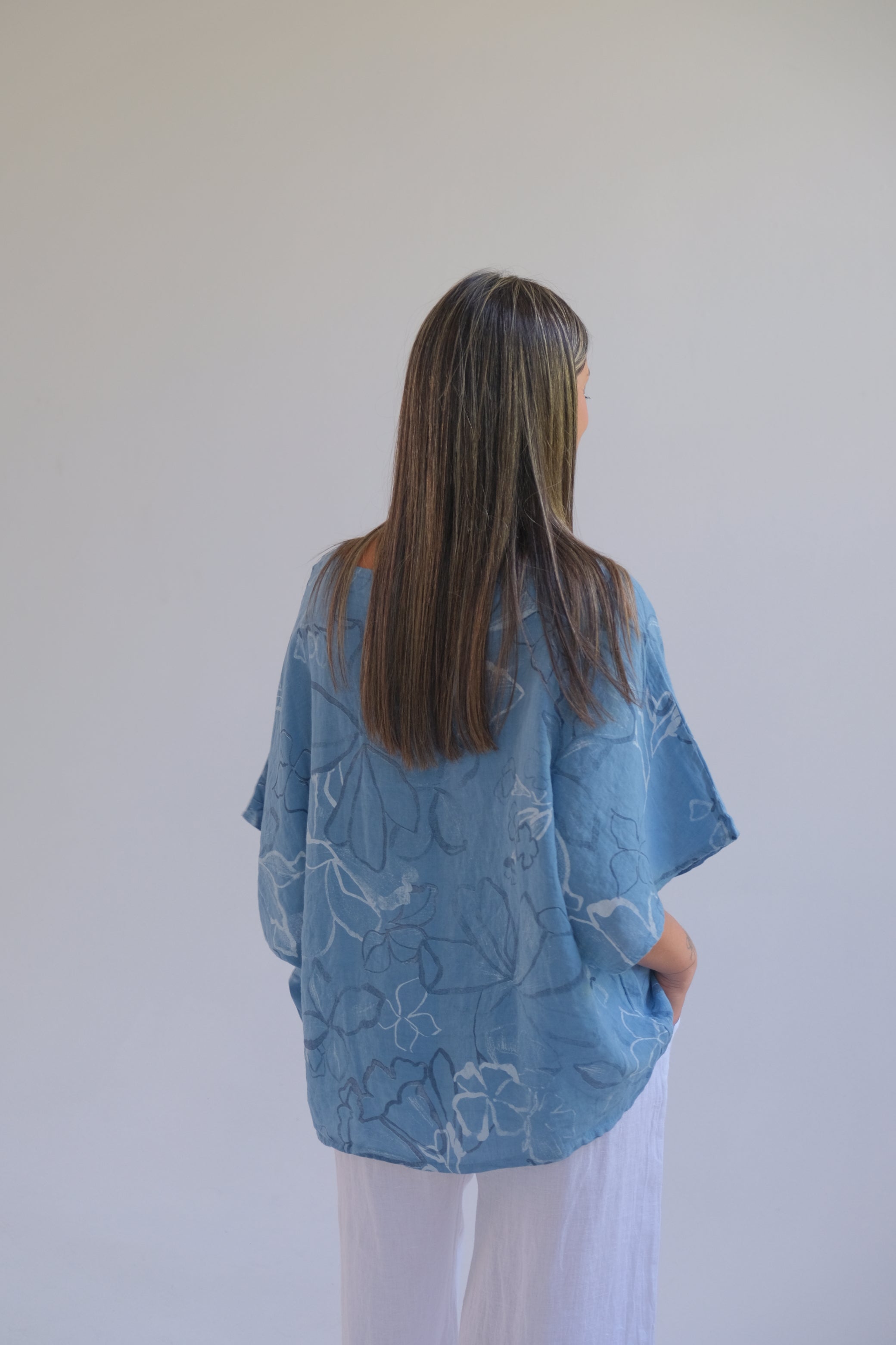 Blusa Lina Azul Jean
