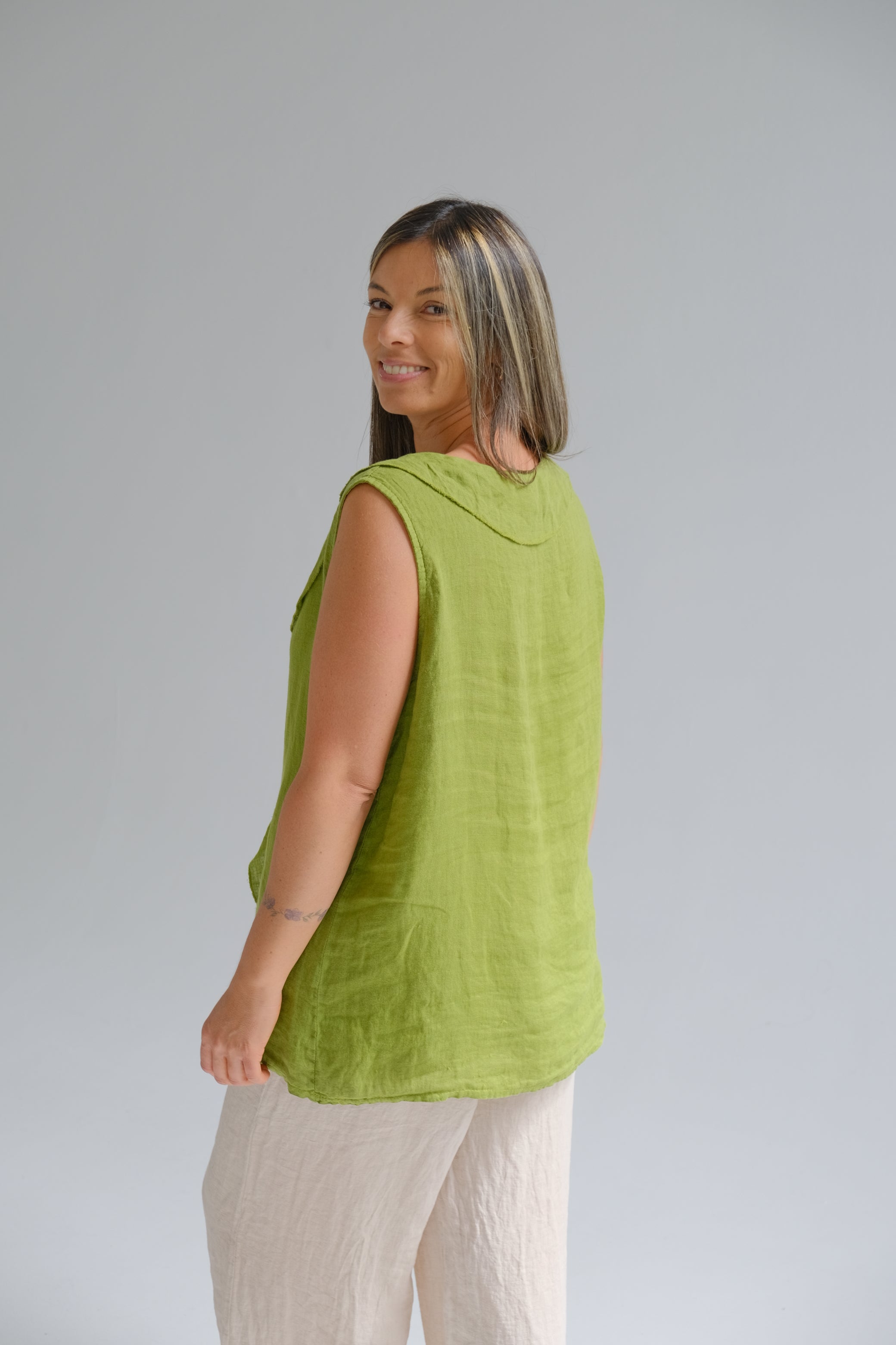 Musculosa Aurelia Pistacho