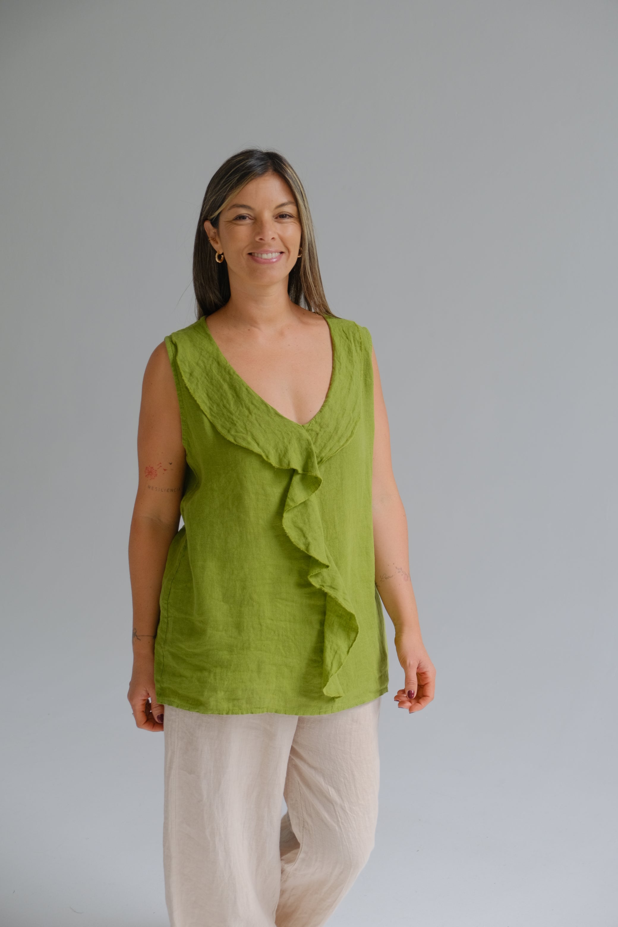 Musculosa Aurelia Pistacho