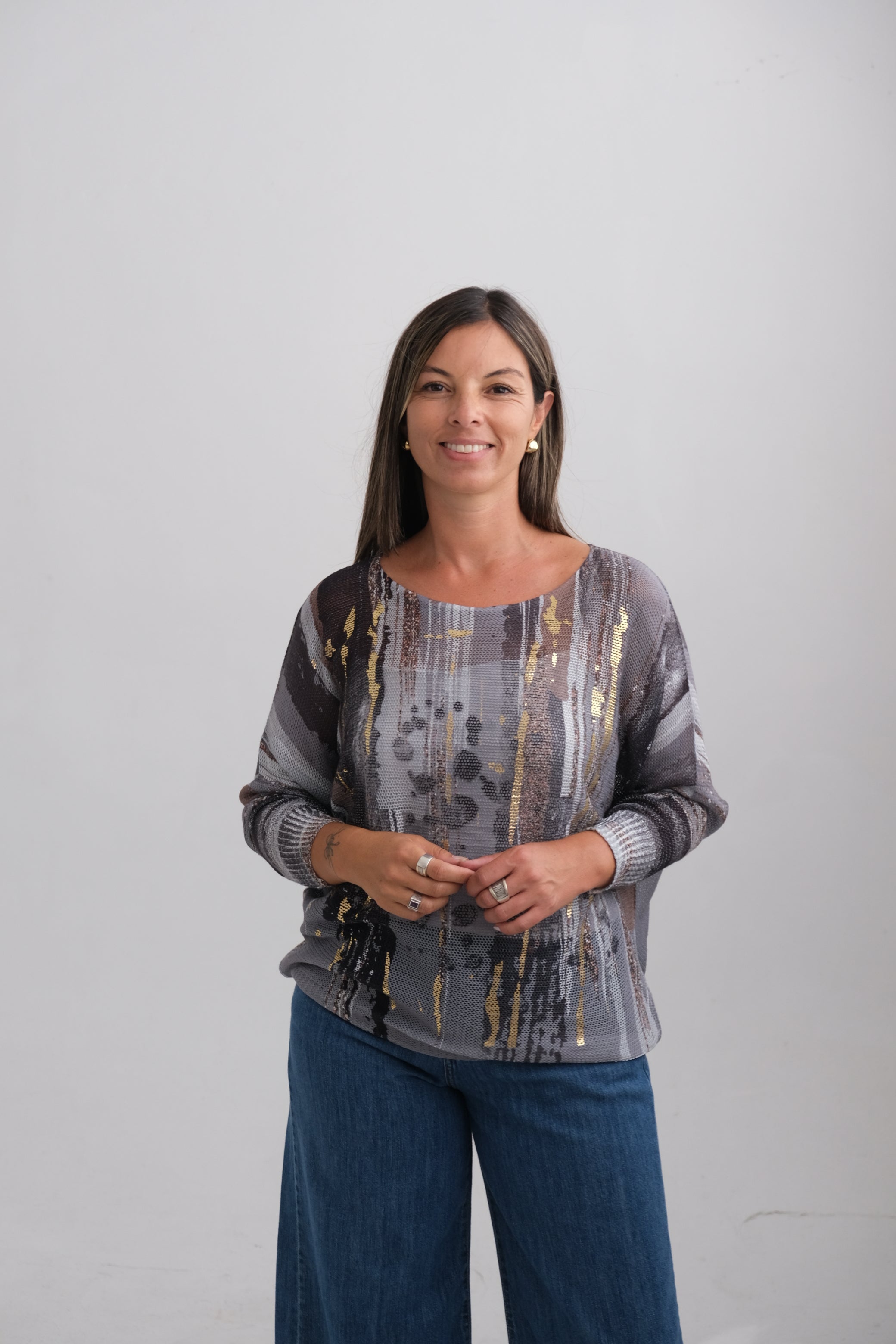 Sweater Canela Gris