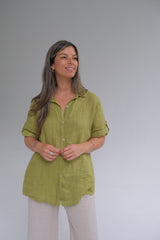 Camisa Aleli básica pistacho