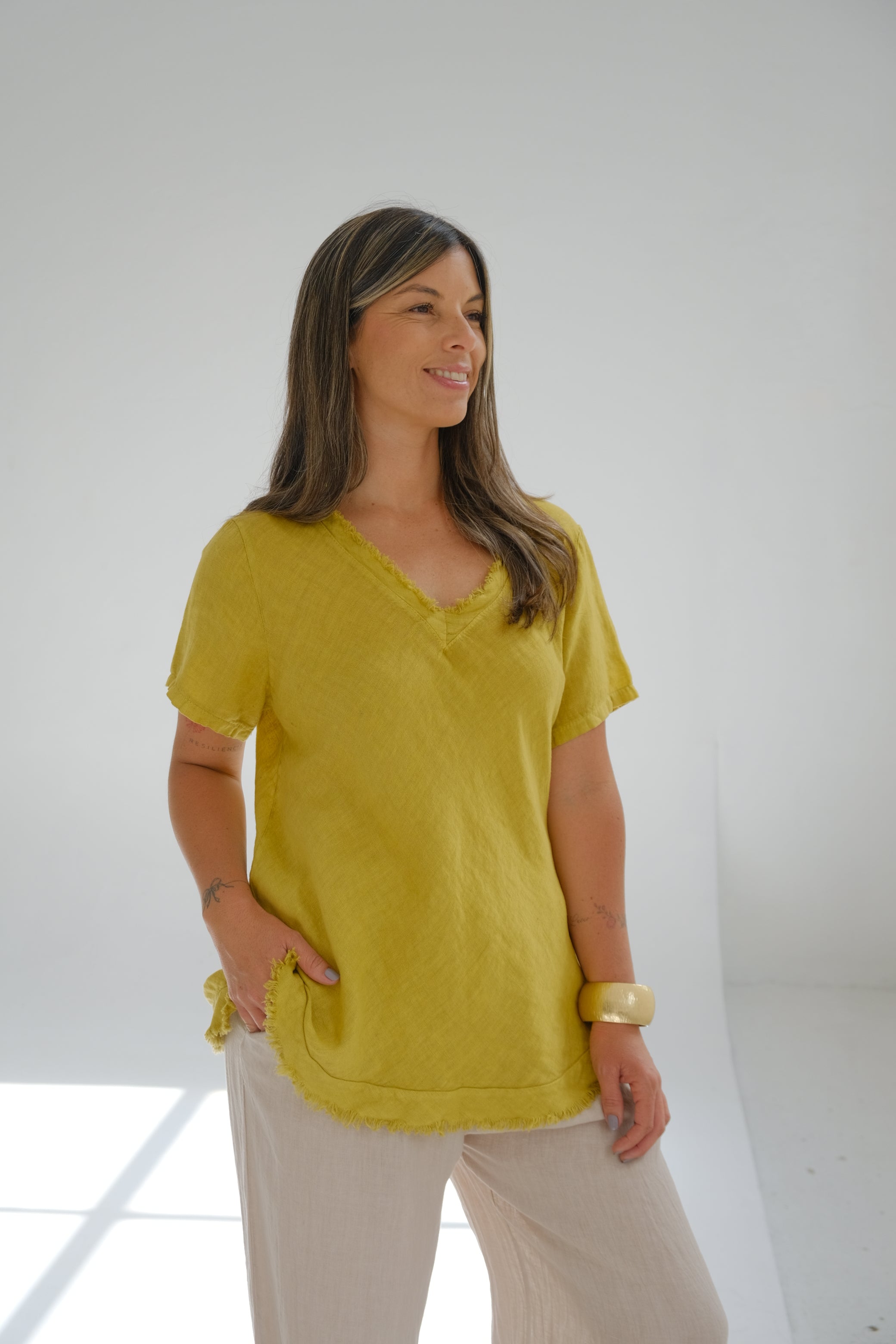 Remera Cipri Mostaza