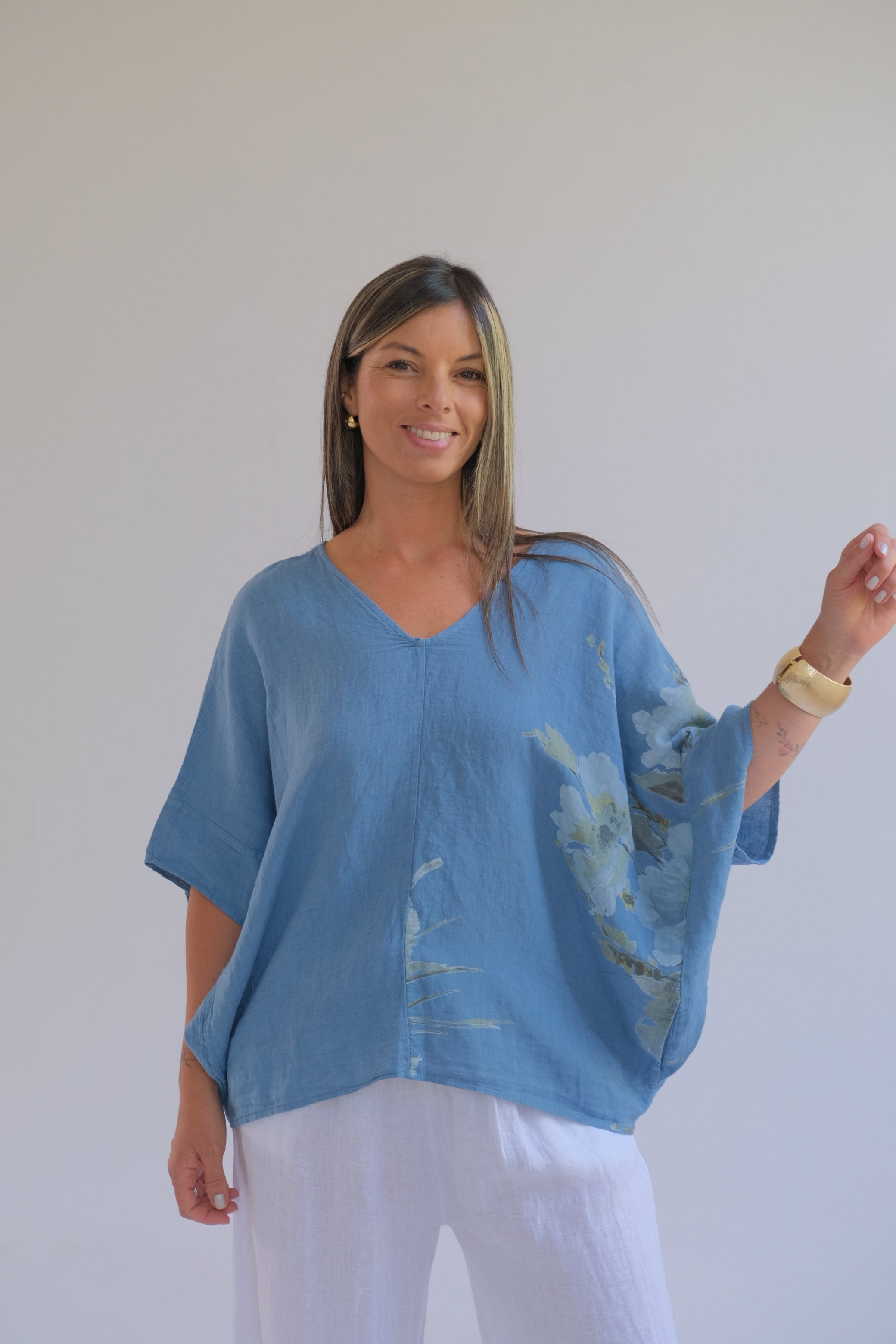 Blusa Marfi Azul Jean