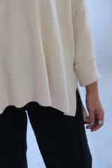 Sweater Basic V Crudo