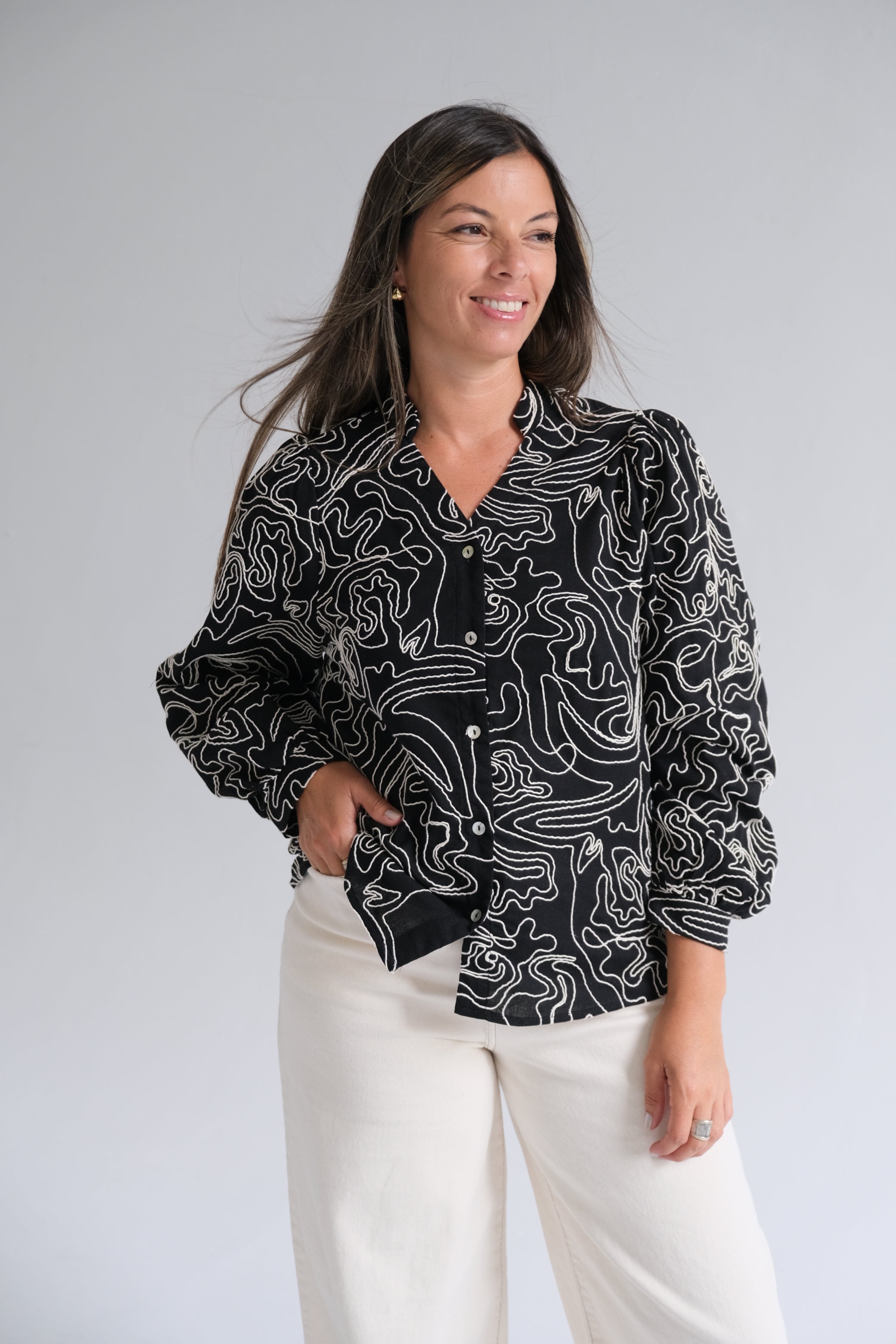 Blusa Bora Negro