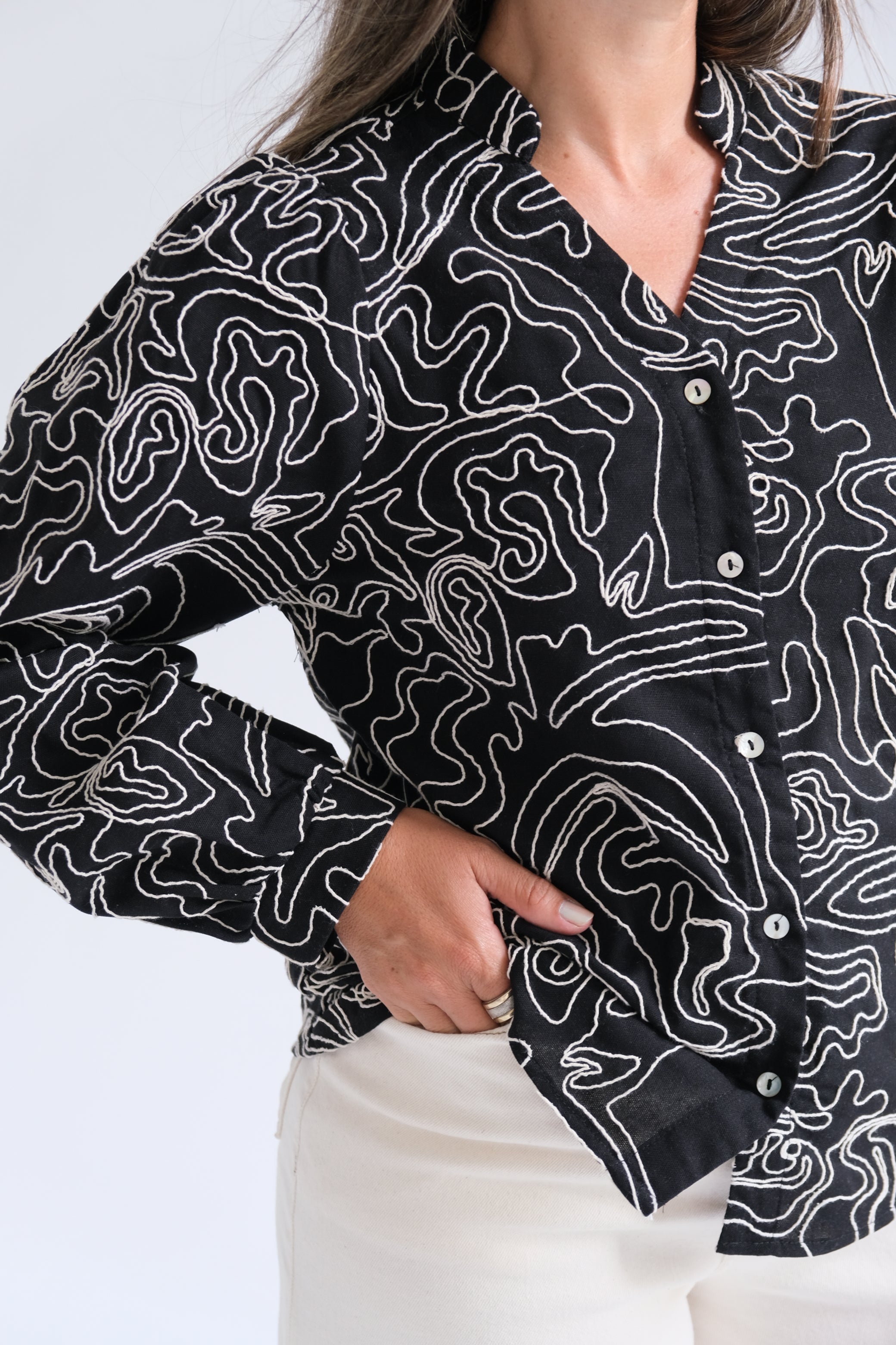 Blusa Bora Negro