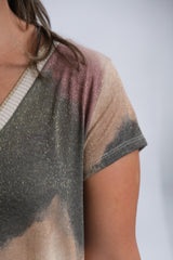 Vestido Clau Verde y Rosa