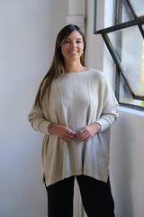 Sweater Lurex  Beige