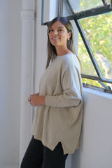 Sweater Lurex  Beige