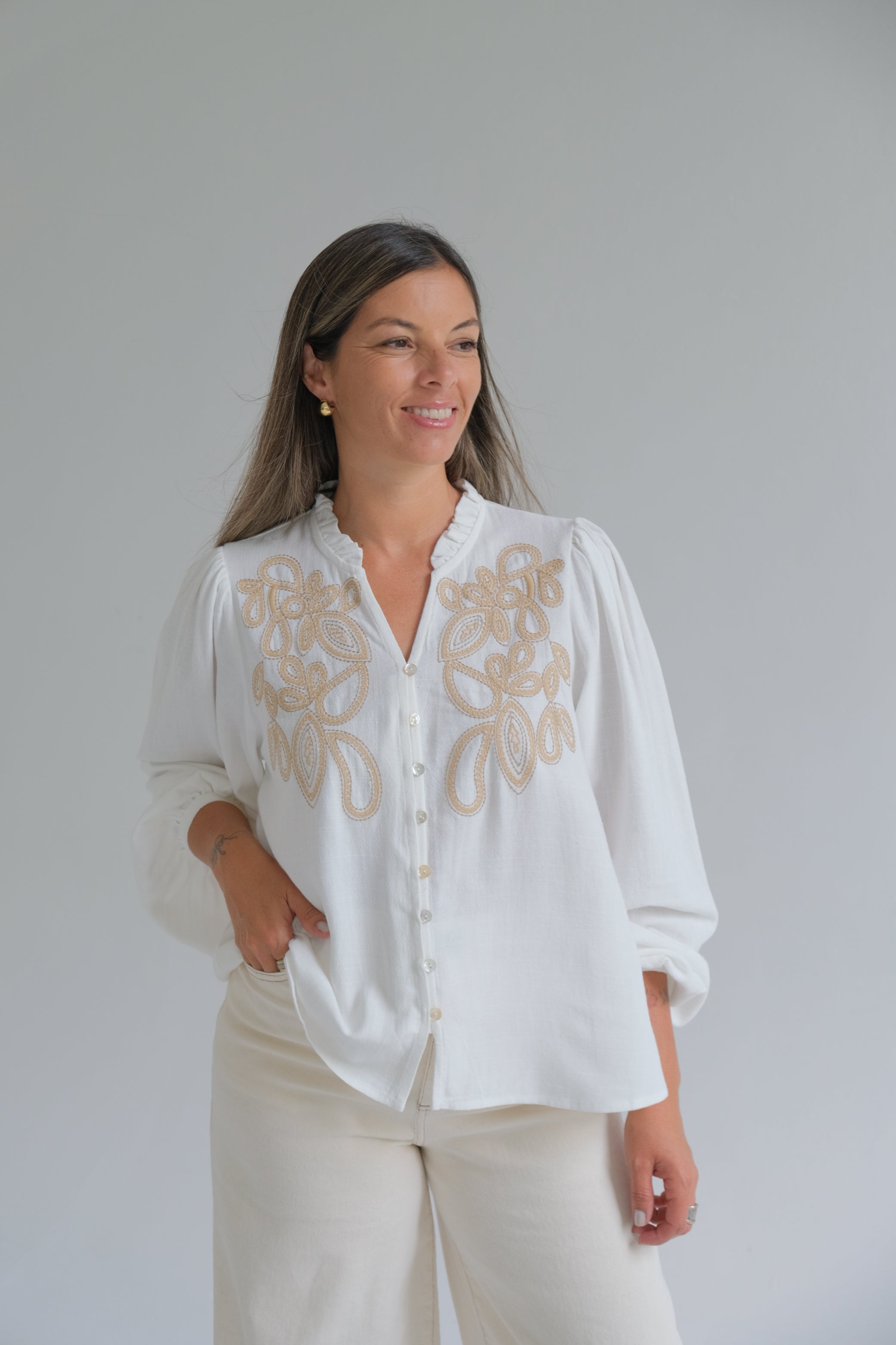 Blusa Málaga Blanco