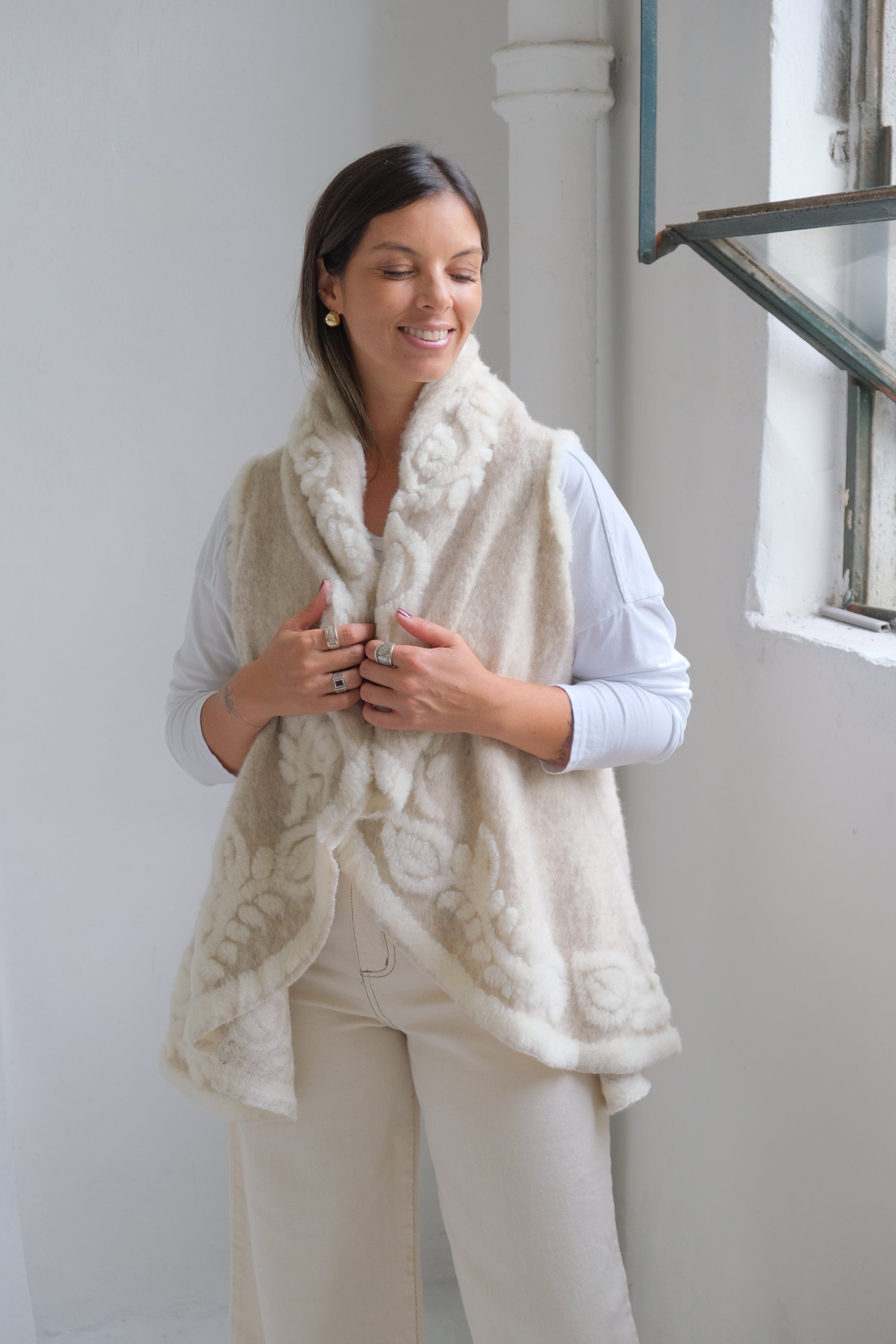 Chaleco Connie Beige