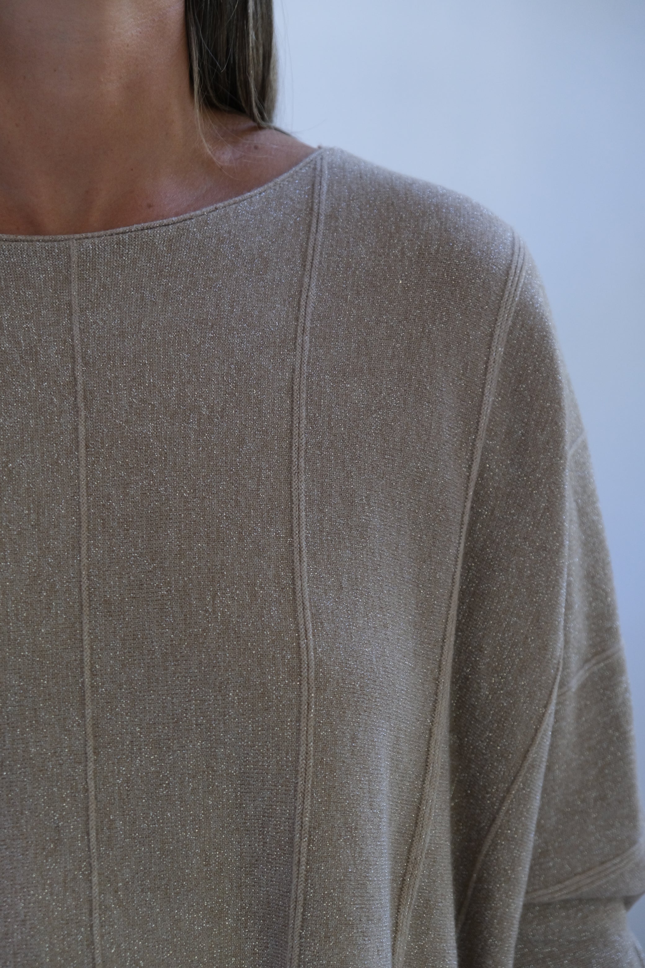Sweater Lurex  Visón