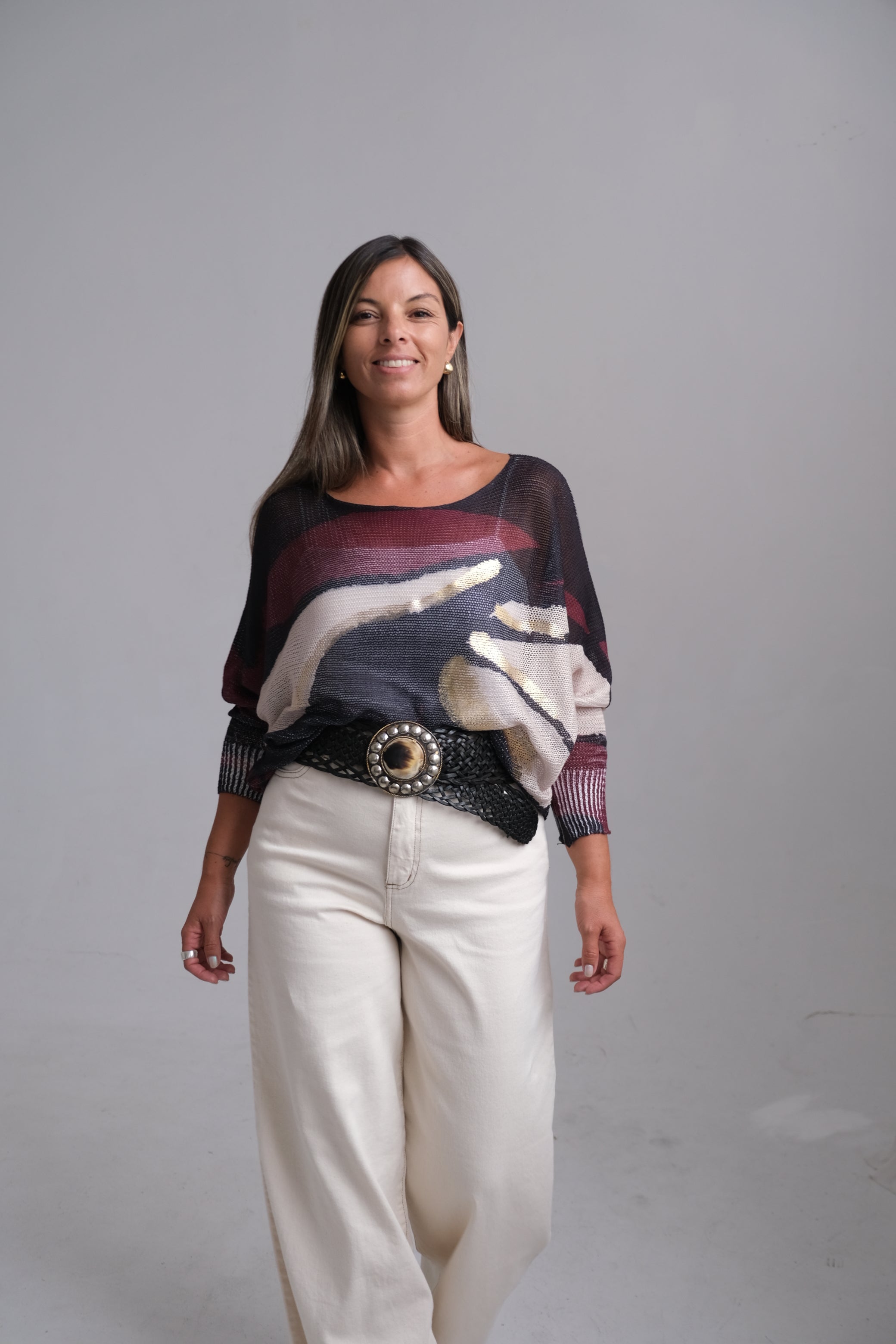 Sweater Pétalo Bordo