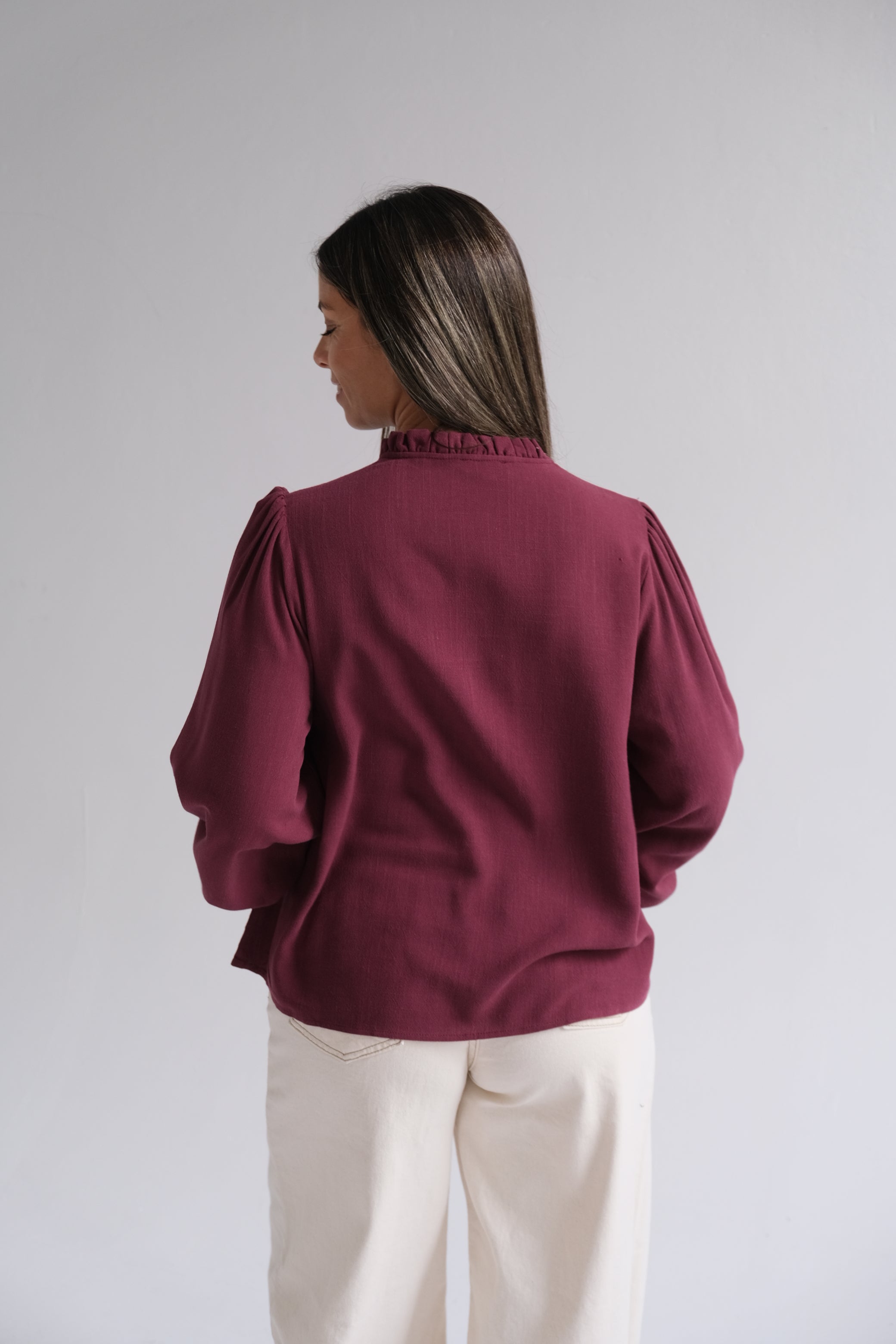 Blusa Málaga Bordó