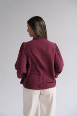 Blusa Málaga Bordó