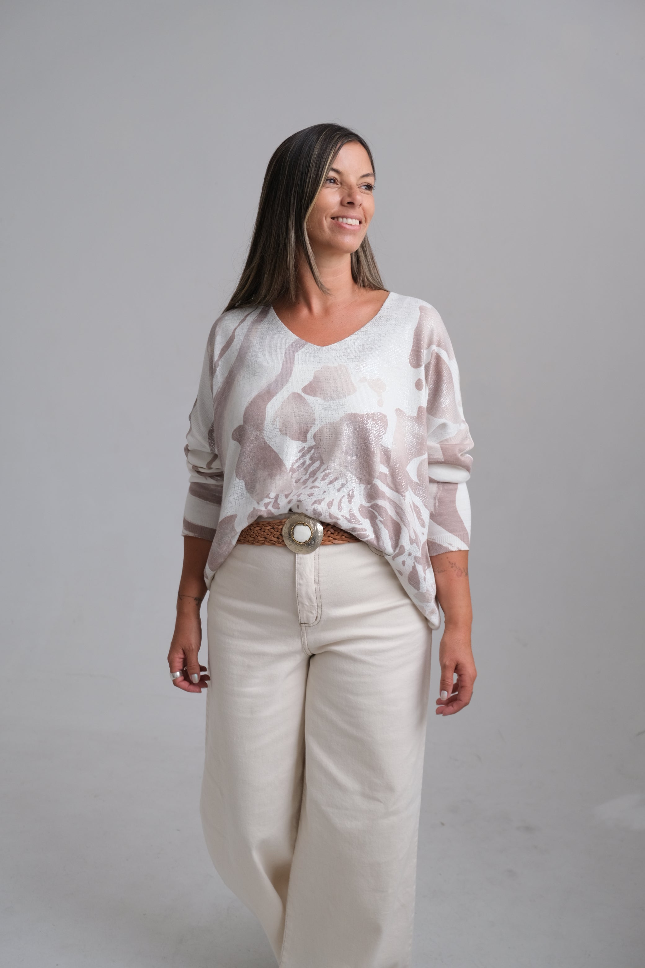 Sweater Hibisco Tostado