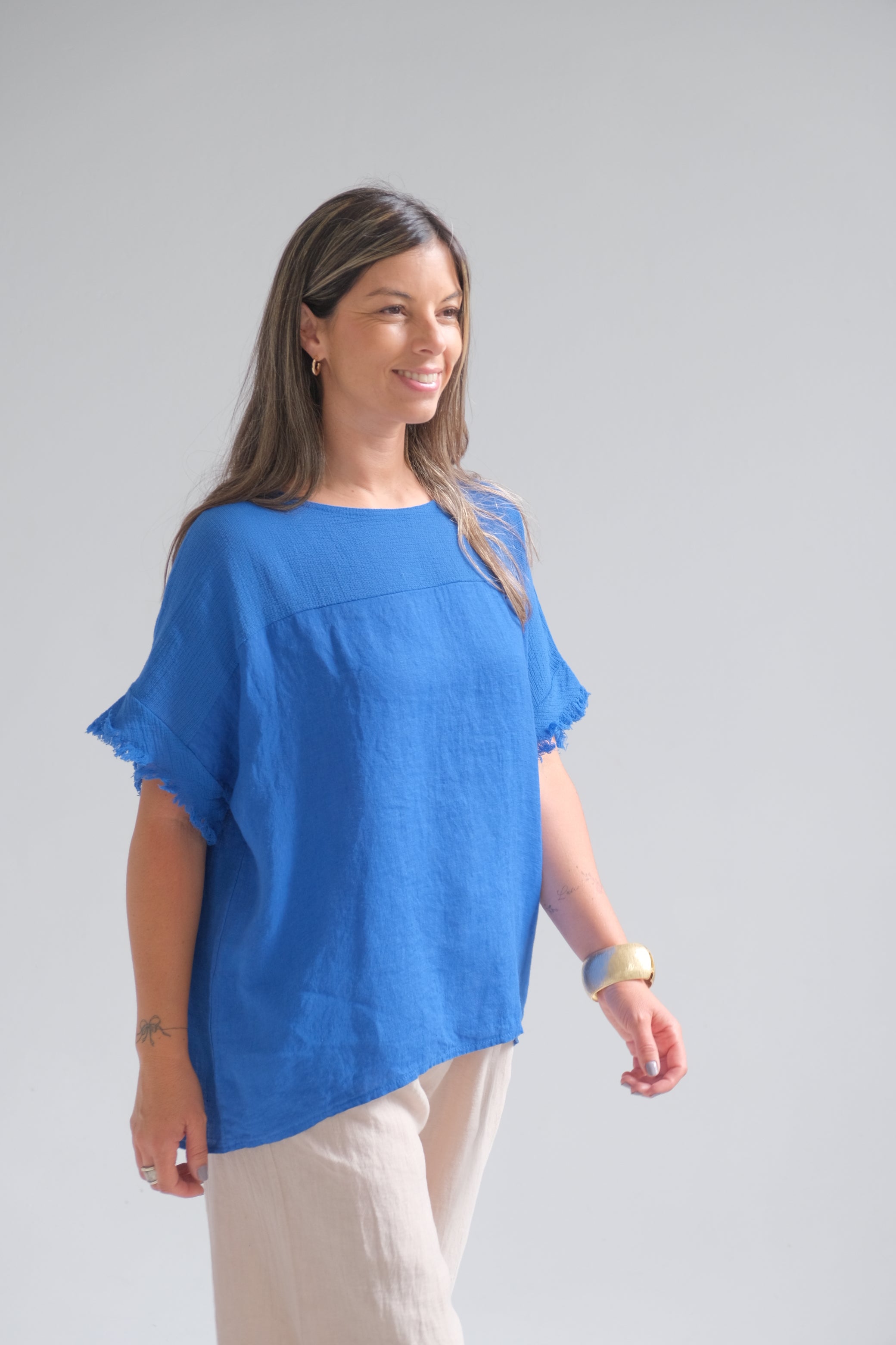 Remera Mixy Azul Francia