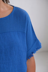 Remera Mixy Azul Francia