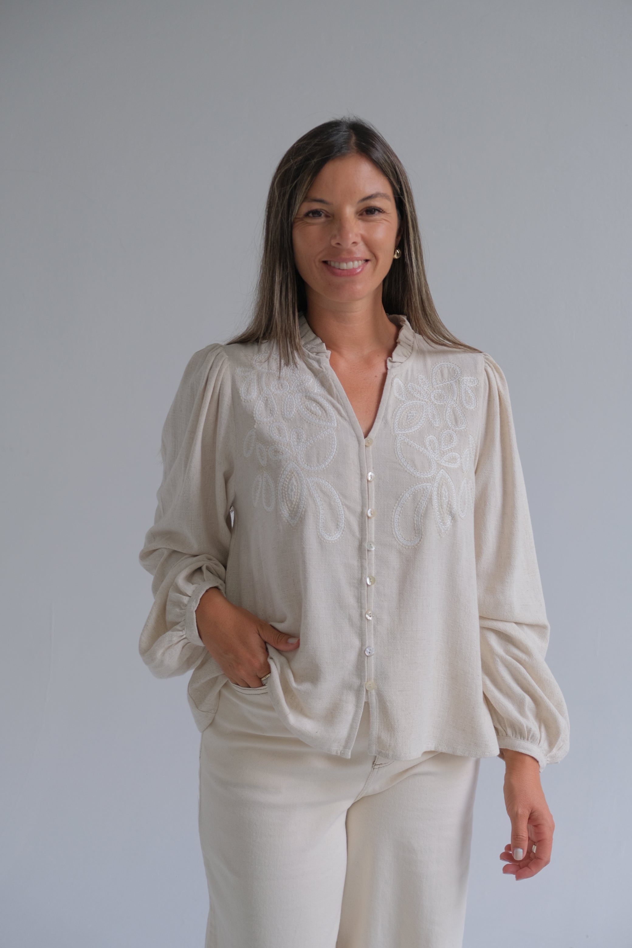 Blusa Málaga Beige