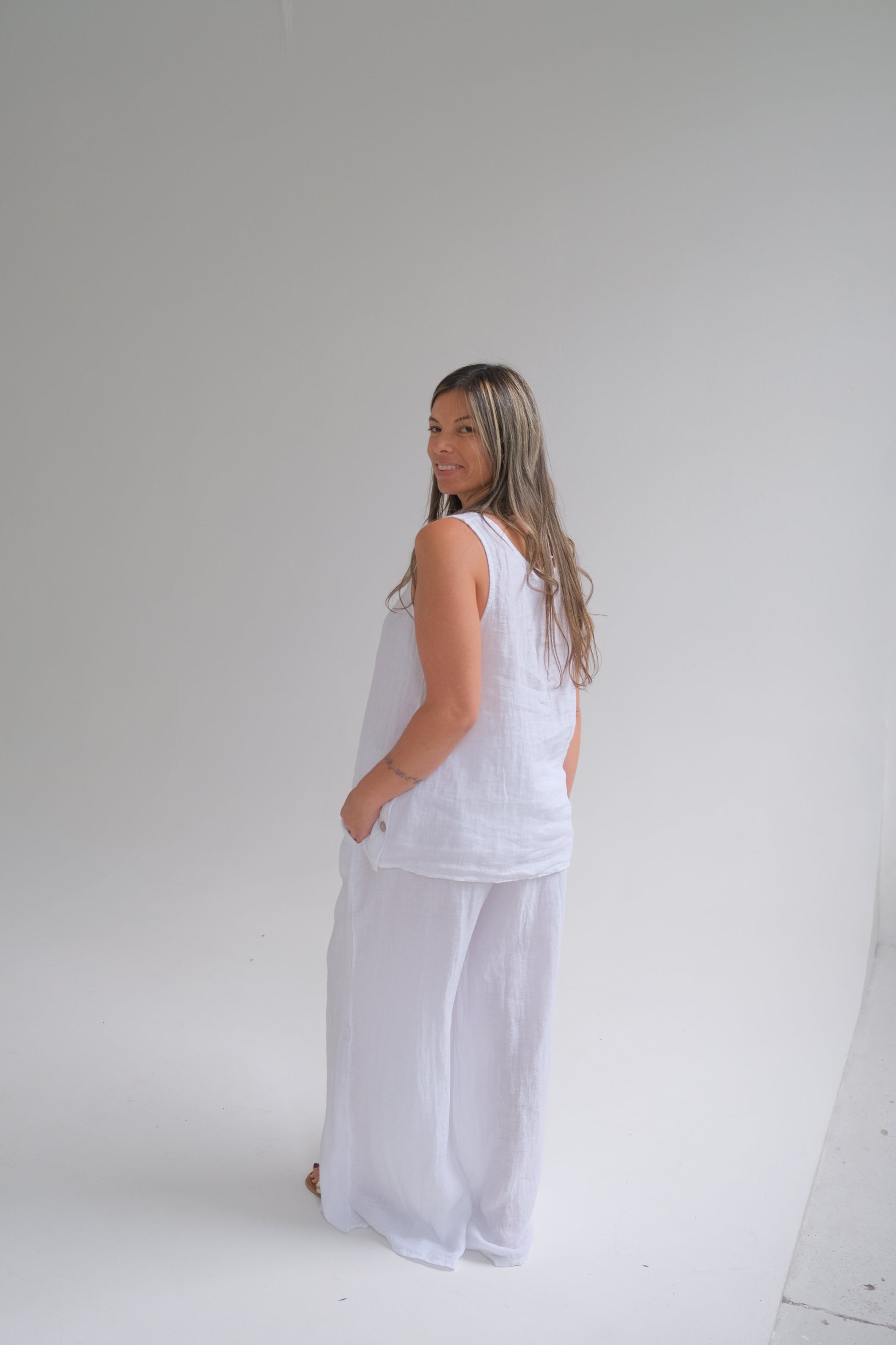 Pantalon Lily Blanco