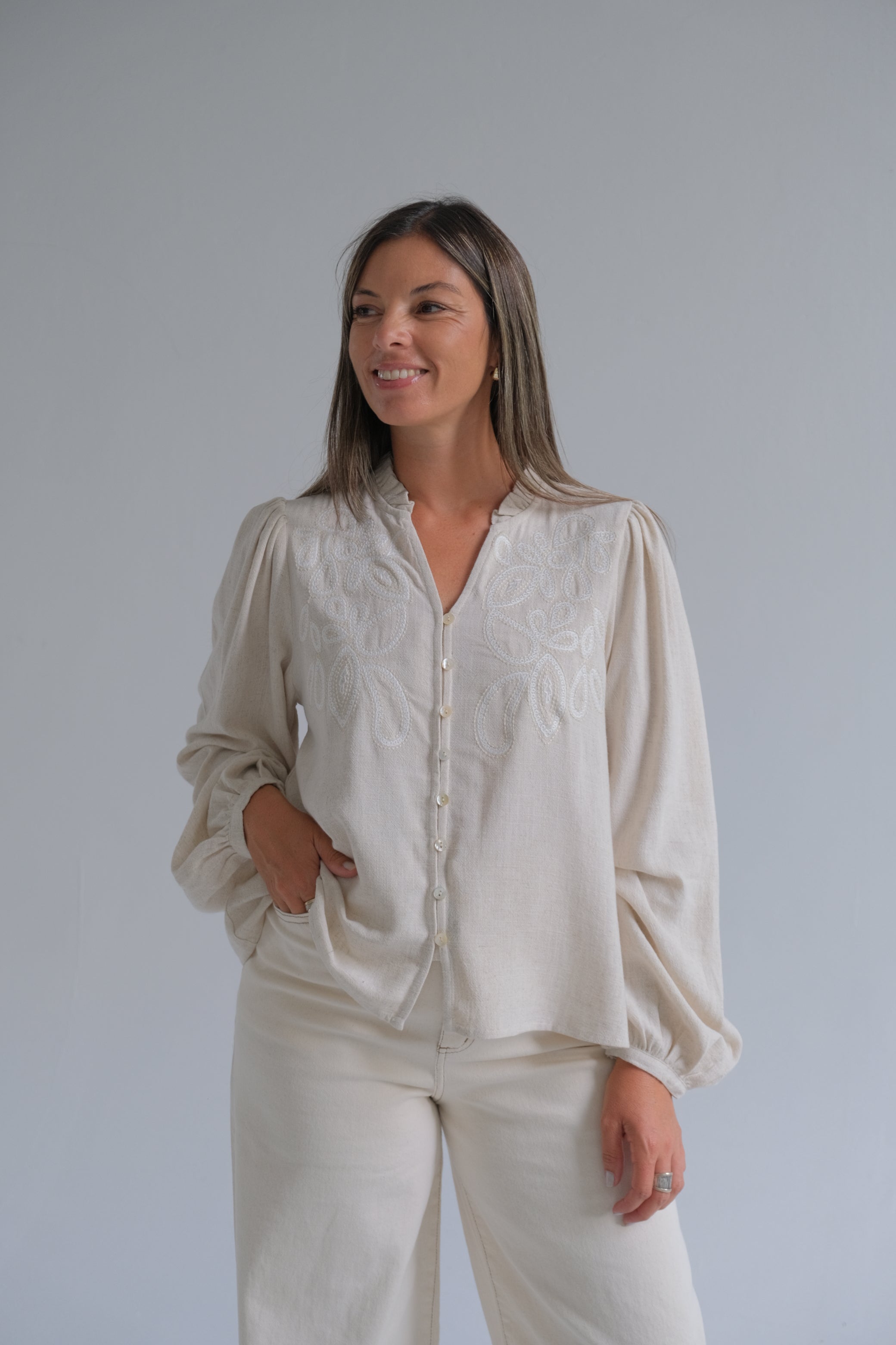 Blusa Málaga Beige
