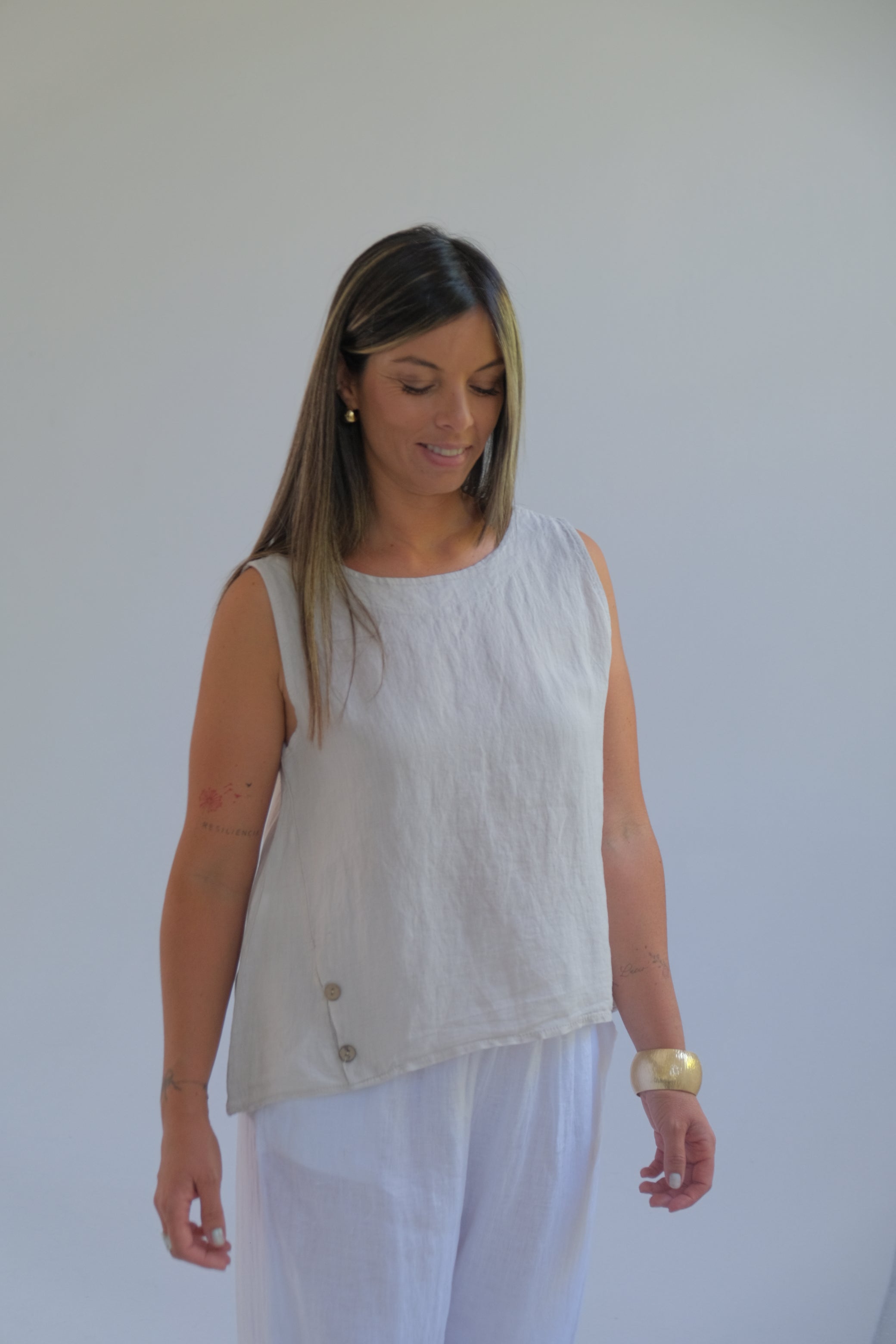 Musculosa Oriana Beige