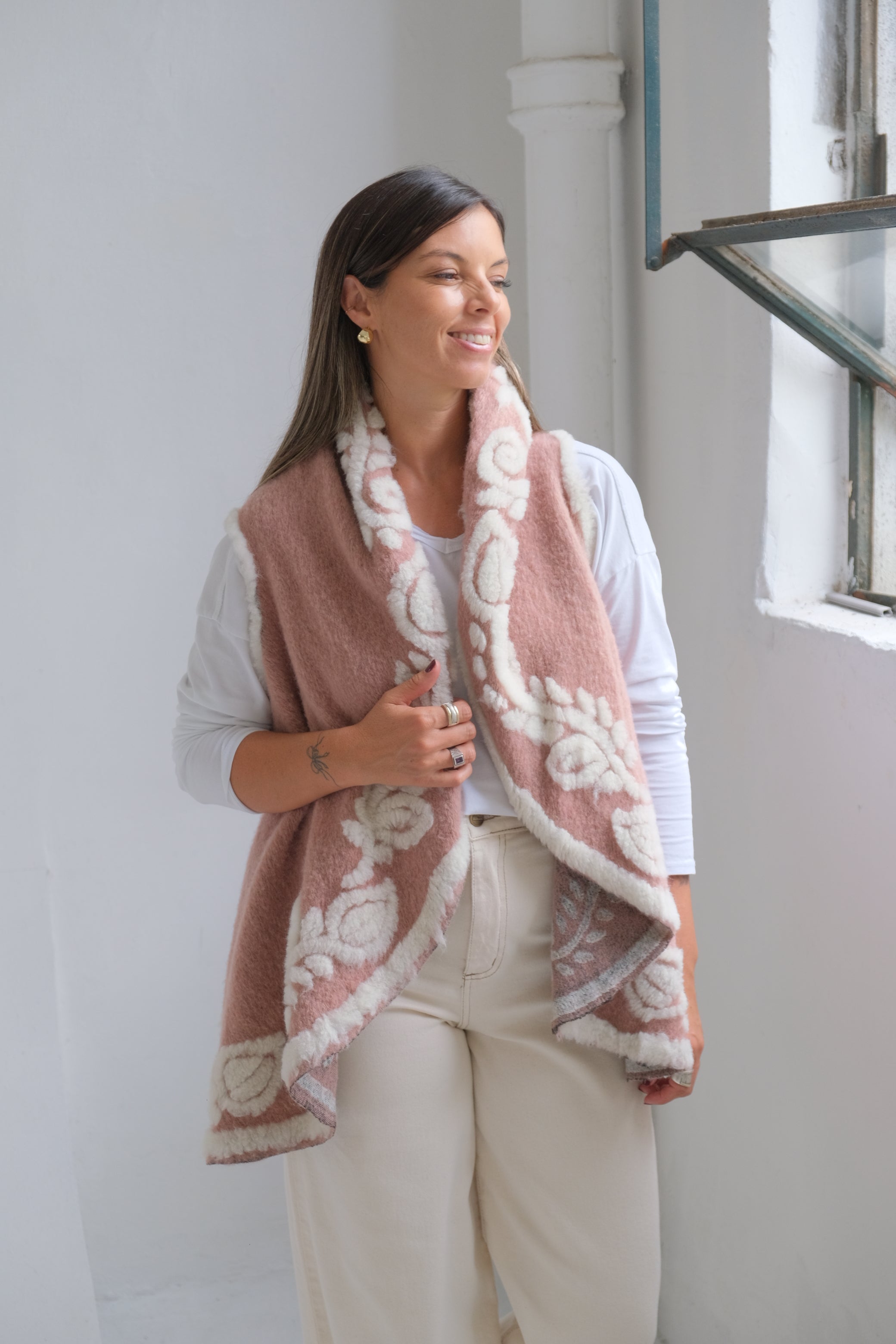 Chaleco Connie Rosa