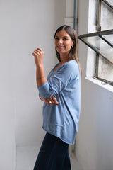 Remera Gia Celeste Jean