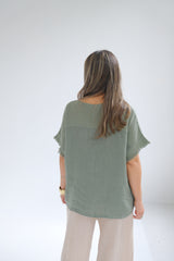 Remera Mixy Verde Musgo