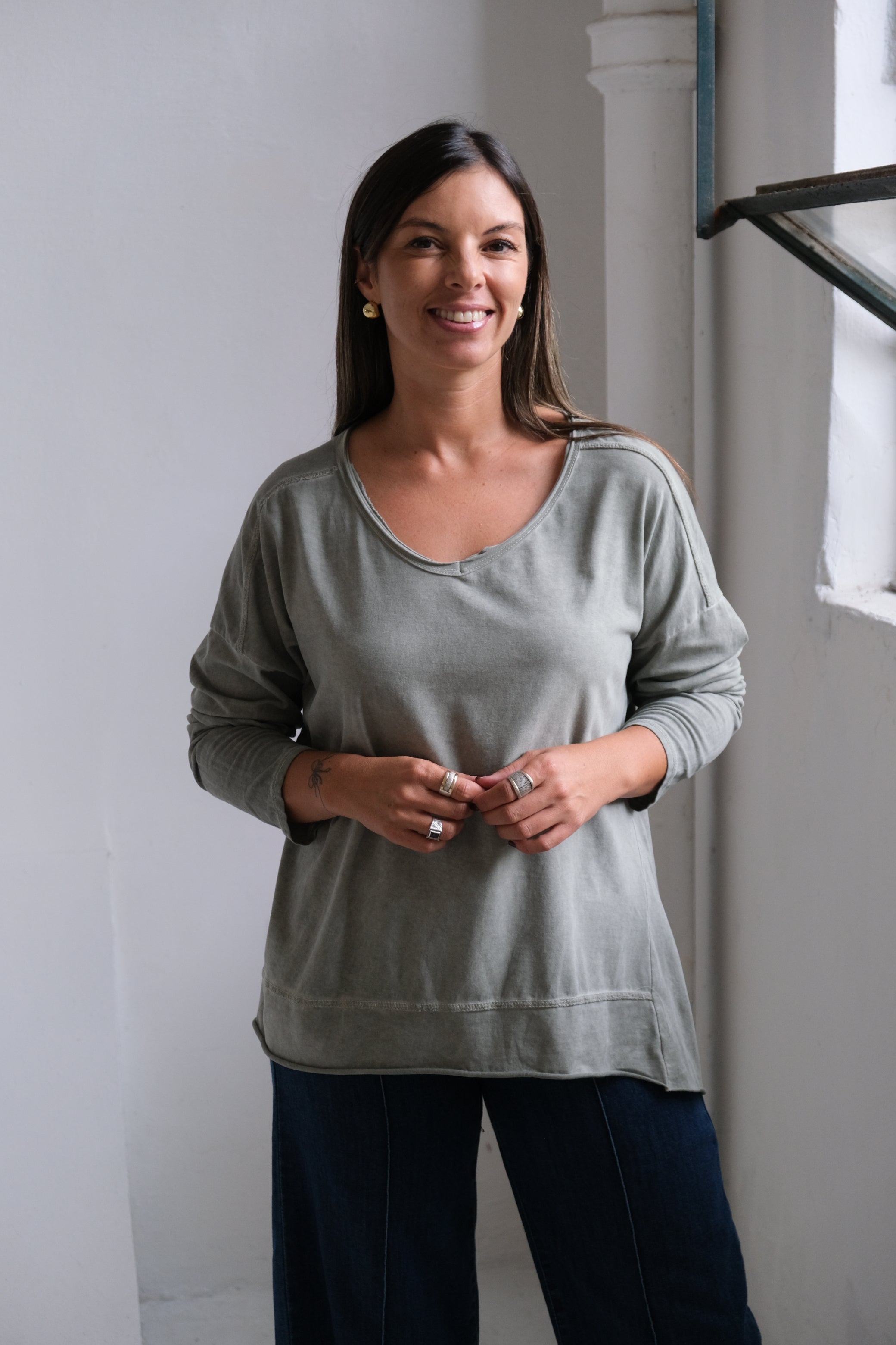 Remera Gia Verde Seco