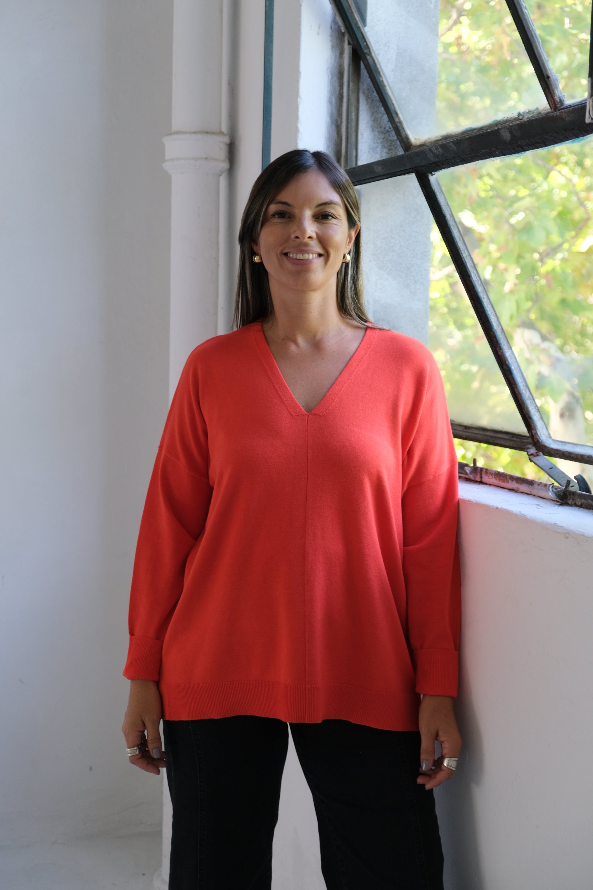 Sweater Línea Naranja