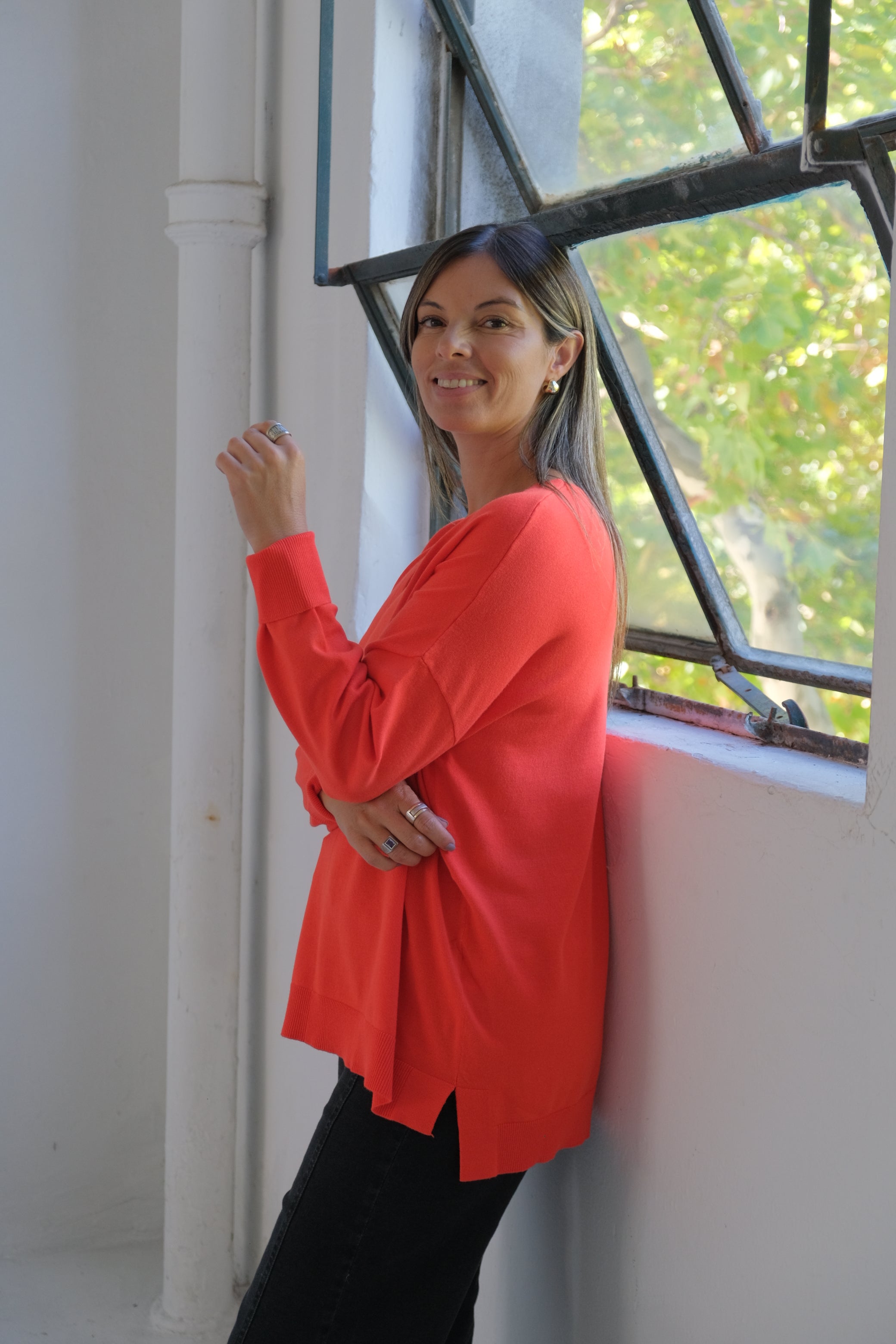 Sweater Línea Naranja