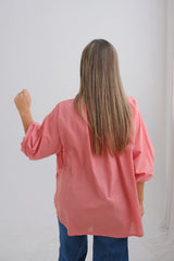 Blusa Relieve Coral