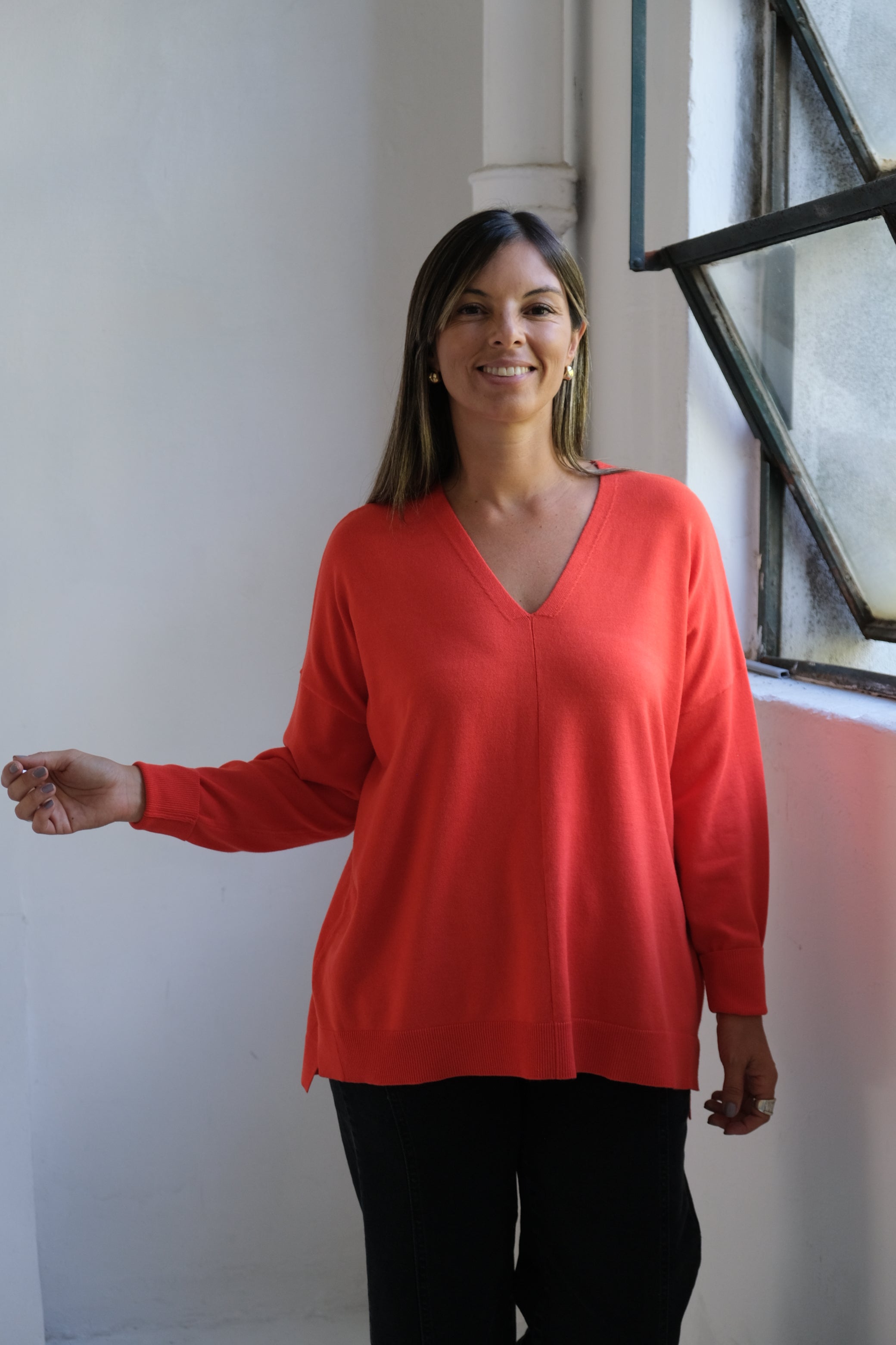 Sweater Línea Naranja