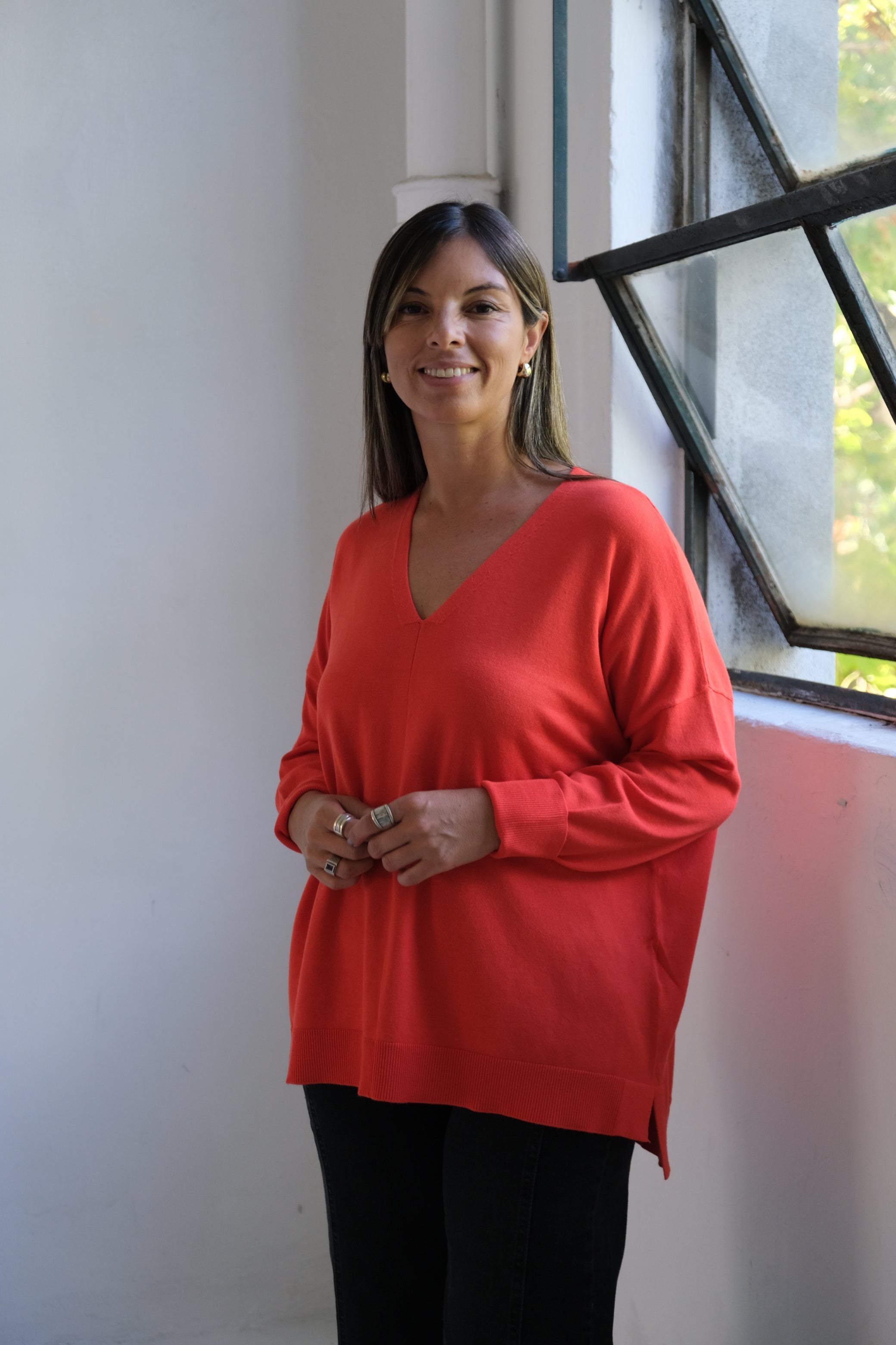 Sweater Línea Naranja