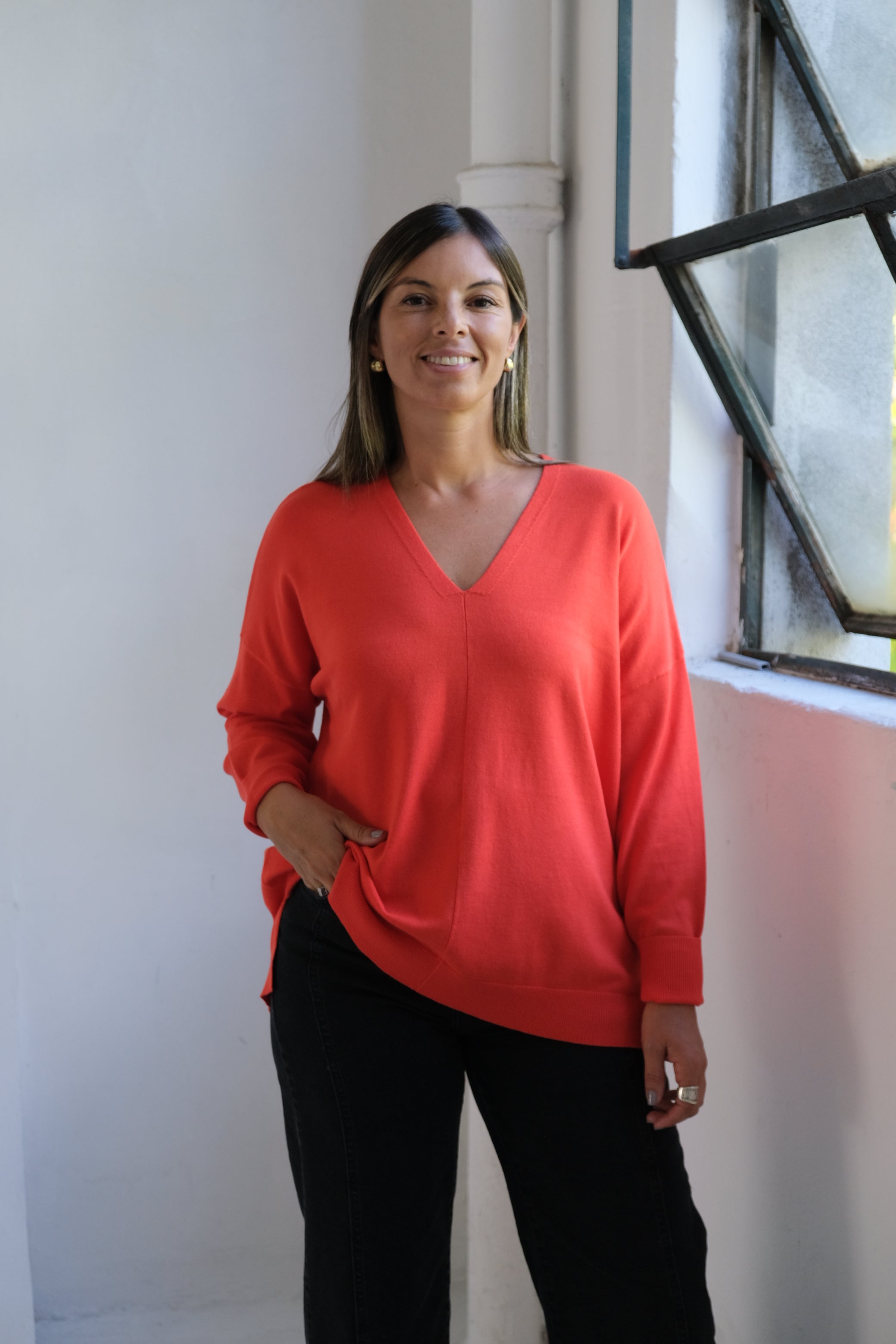 Sweater Línea Naranja
