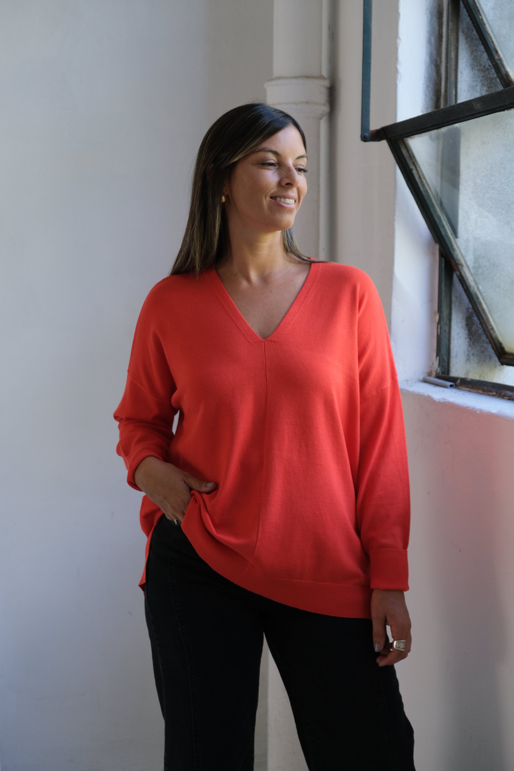 Sweater Línea Naranja