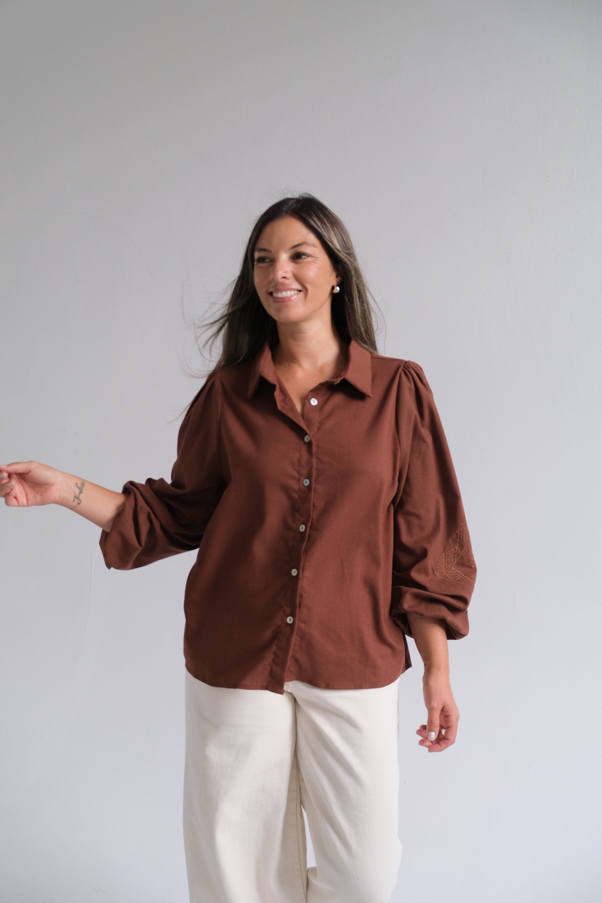 Camisa Venecia Chocolate