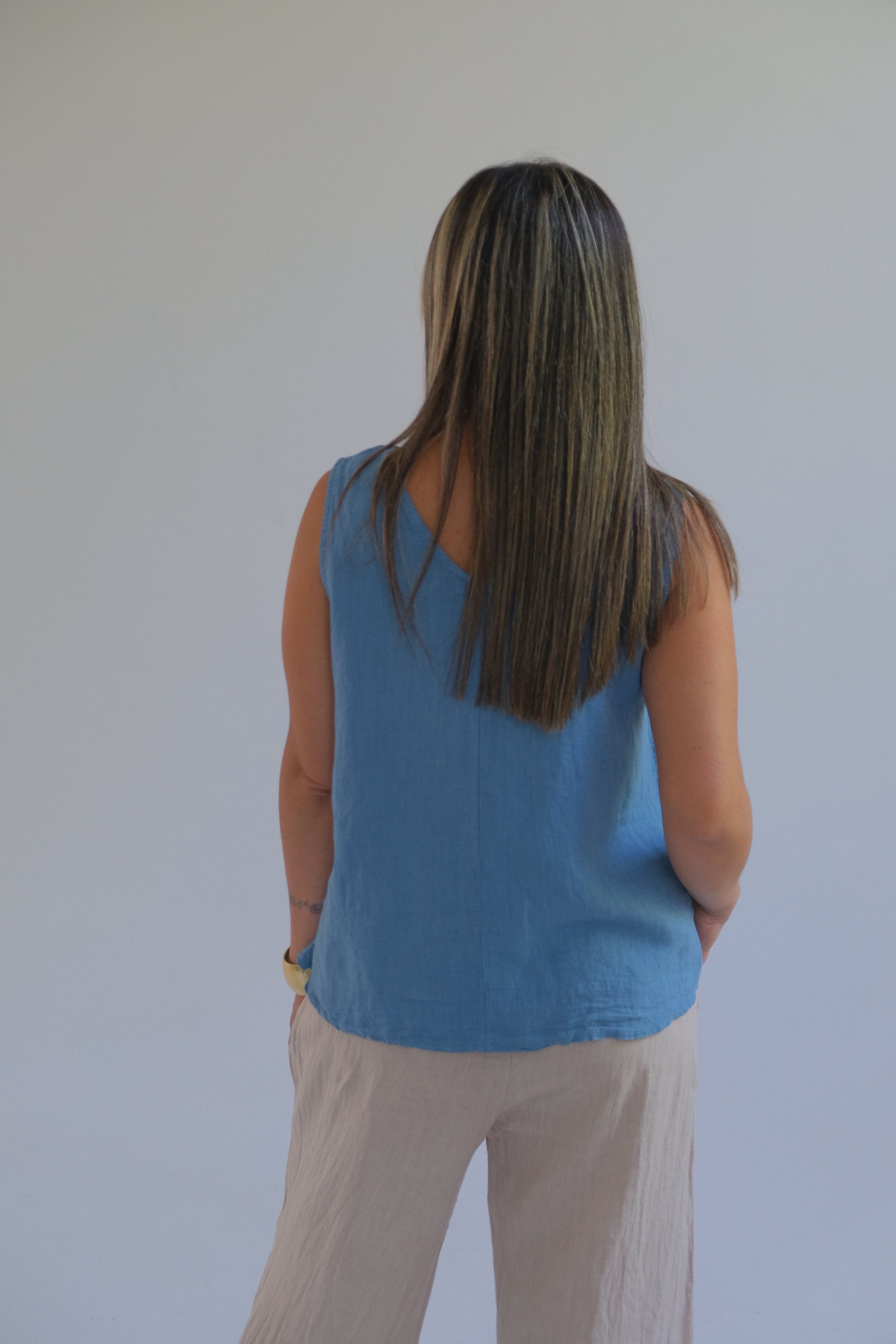 Musculosa Oriana Aqua