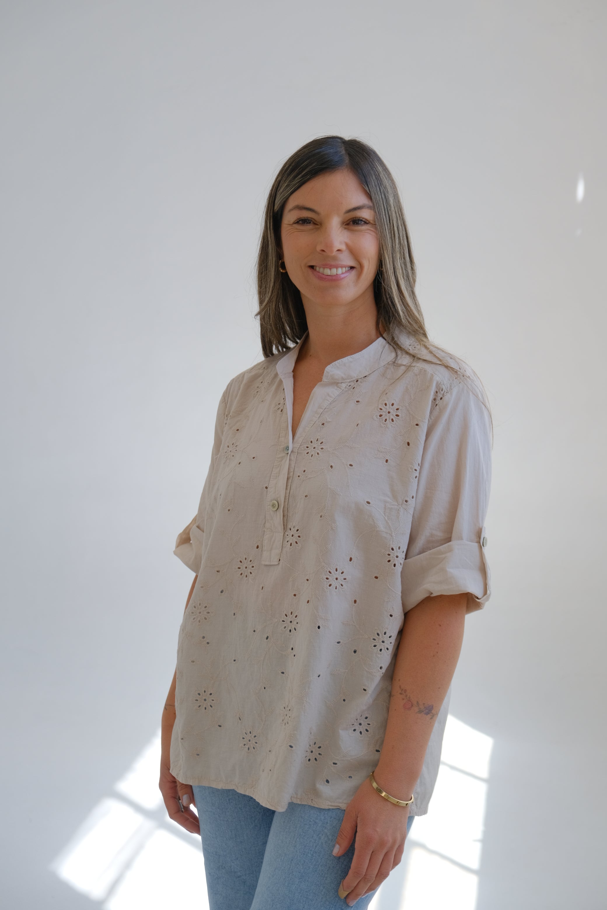 Blusa Gardenia Crudo