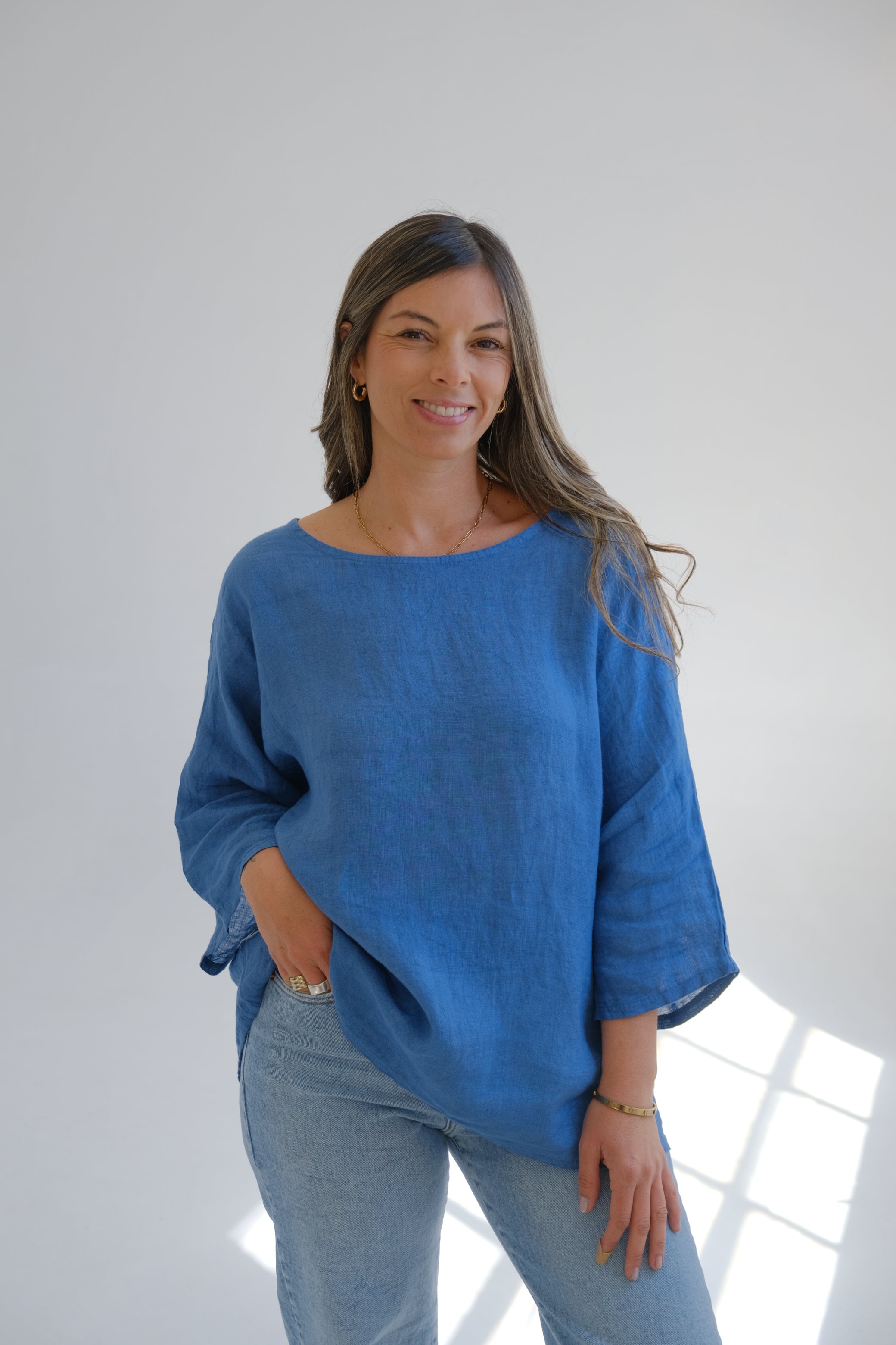 Blusa Lara Azul Jean
