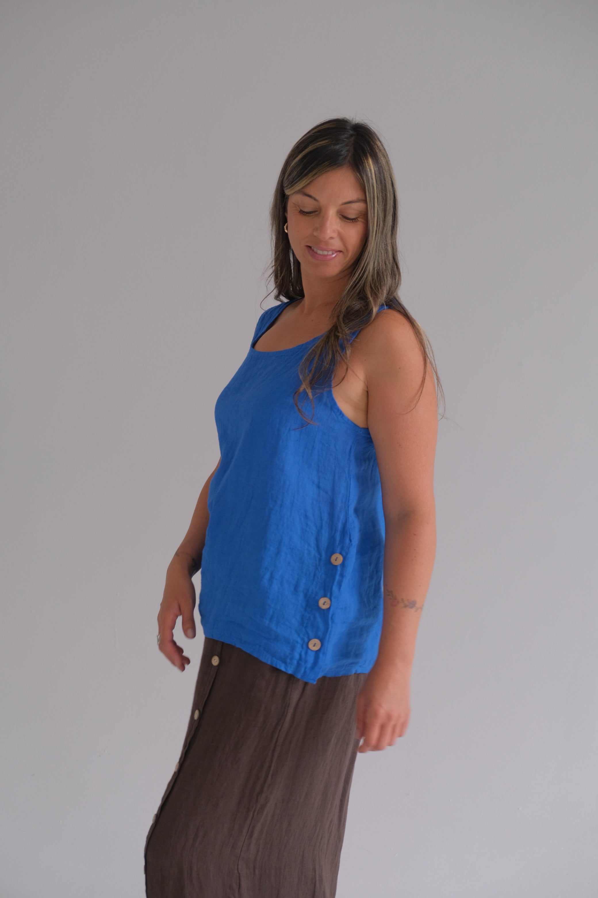 Musculosa Lidia Azul Francia