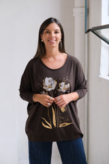 Remera Rini Chocolate