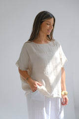 Remera Mixy Beige