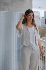 Chaleco Lino beige CÁPSULA