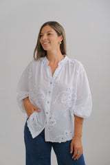 Blusa Relieve Blanco