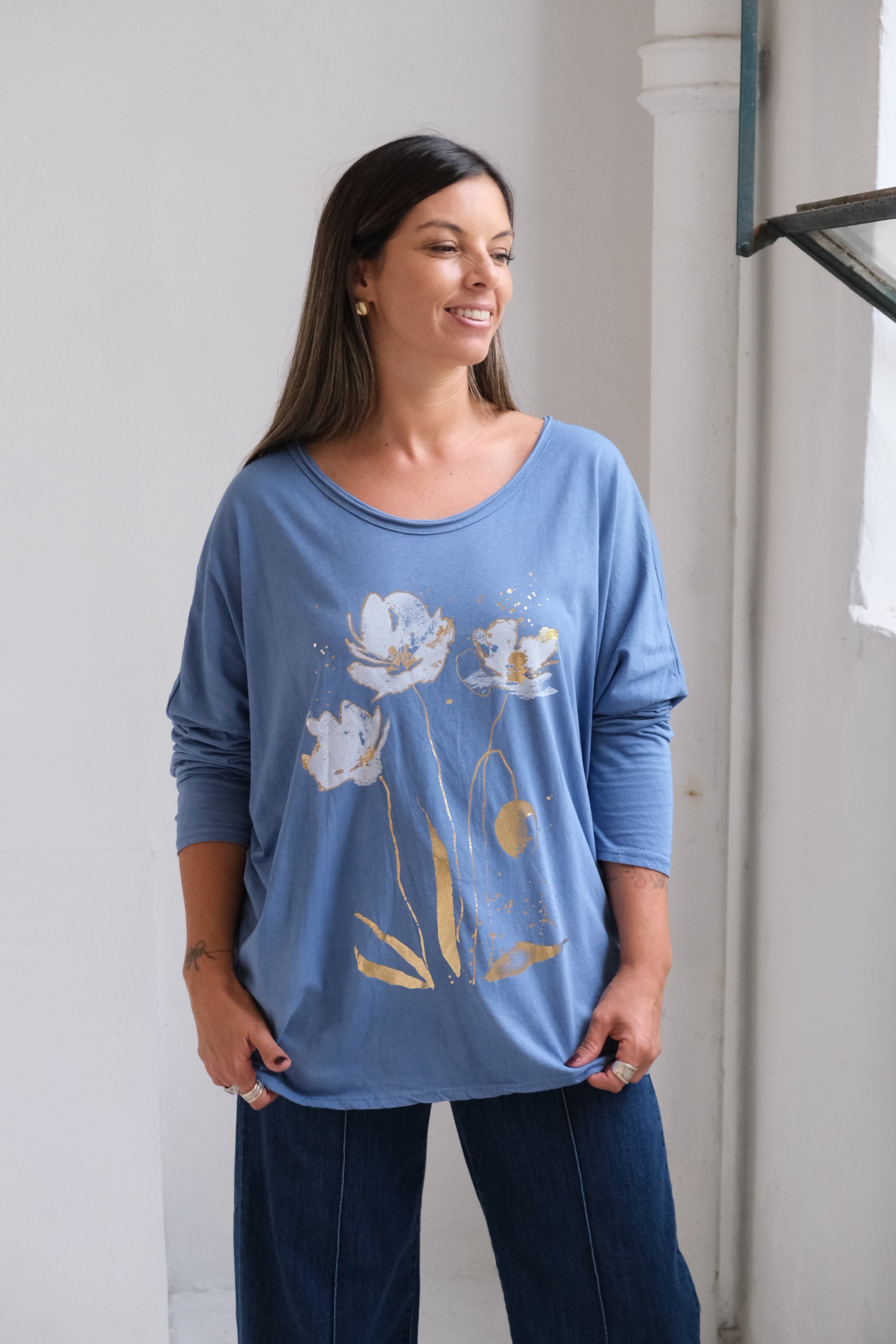 Remera Rini Celeste