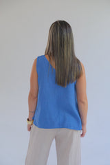 Musculosa Oriana Azul Jean