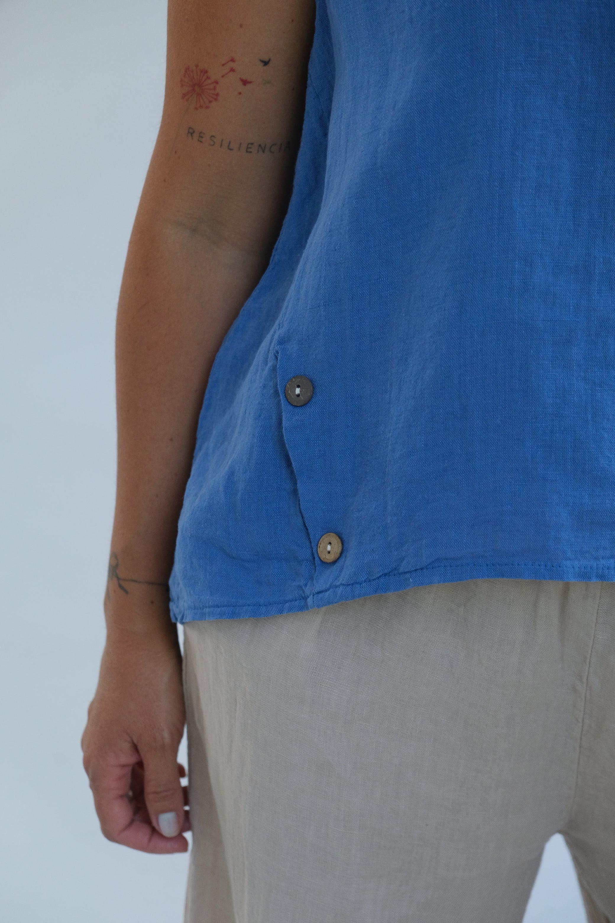 Musculosa Oriana Azul Jean