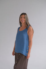 Musculosa Lidia Azul Jean